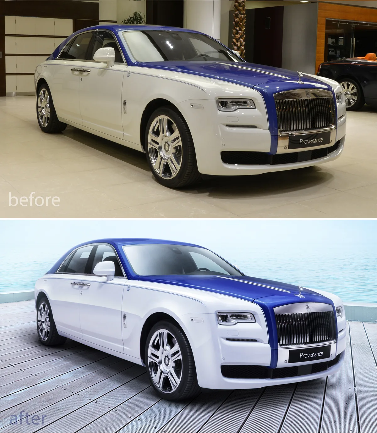 Rolls-Royce automotive retouching by Ahmed Kunhamed, image 3 of 3