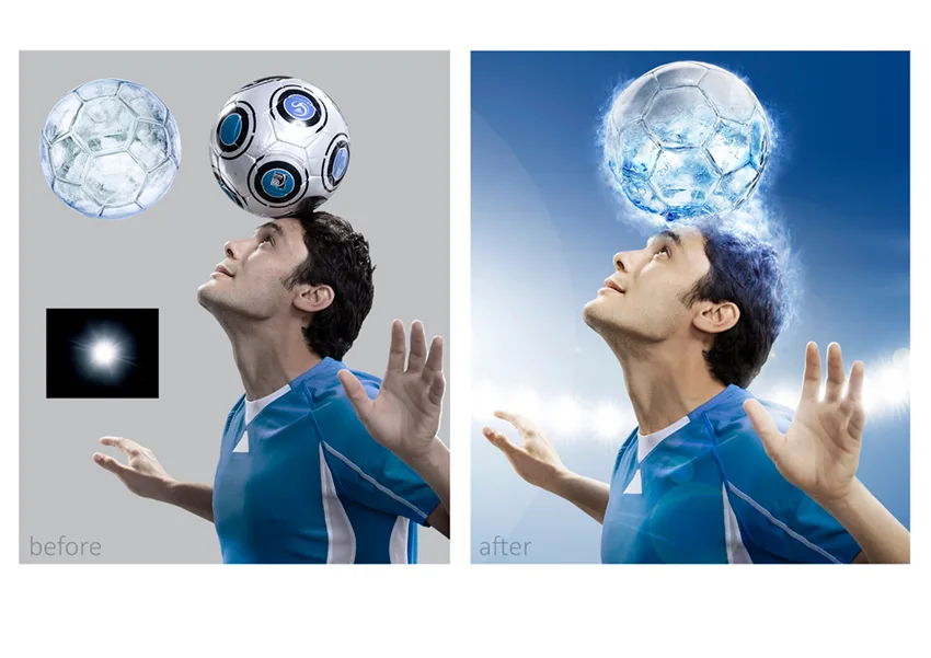 Head & Shoulders commercial retouching by Ahmed Kunhamed